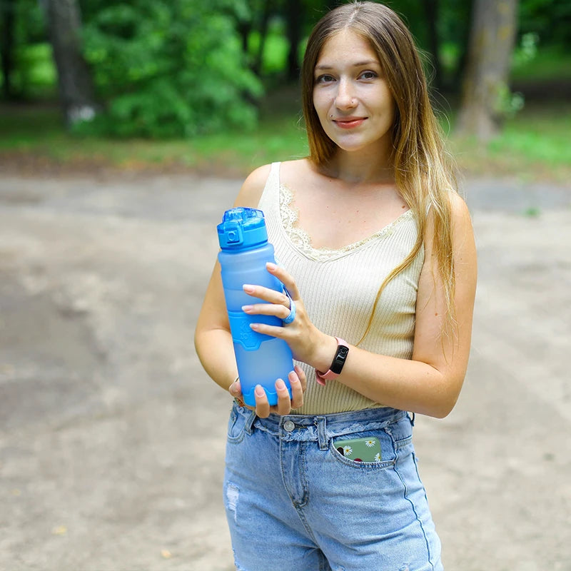 ZORRI-botella de agua para deportes al aire libre, Material Tritan, coctelera de proteínas, Camping, senderismo, libre de Bpa, para niños, Borraccia Gourde