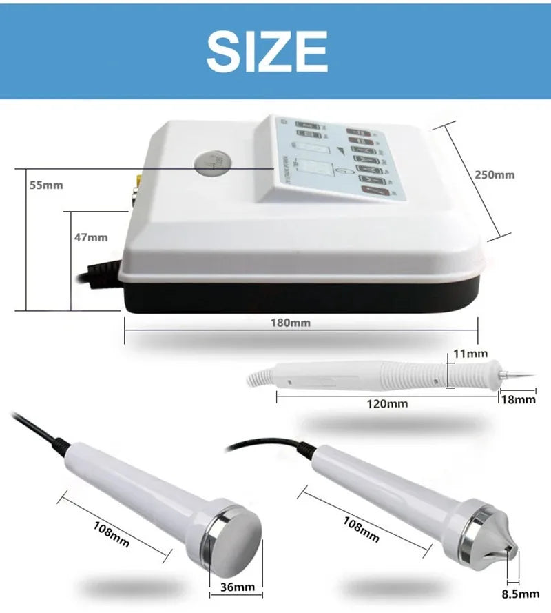 Máquina Facial Ultrasónica 3 en 1, Eliminador de Tatuajes, Verrugas, Lunares y Pecas, Pluma de Micro Plasma para Eliminación de Pecas