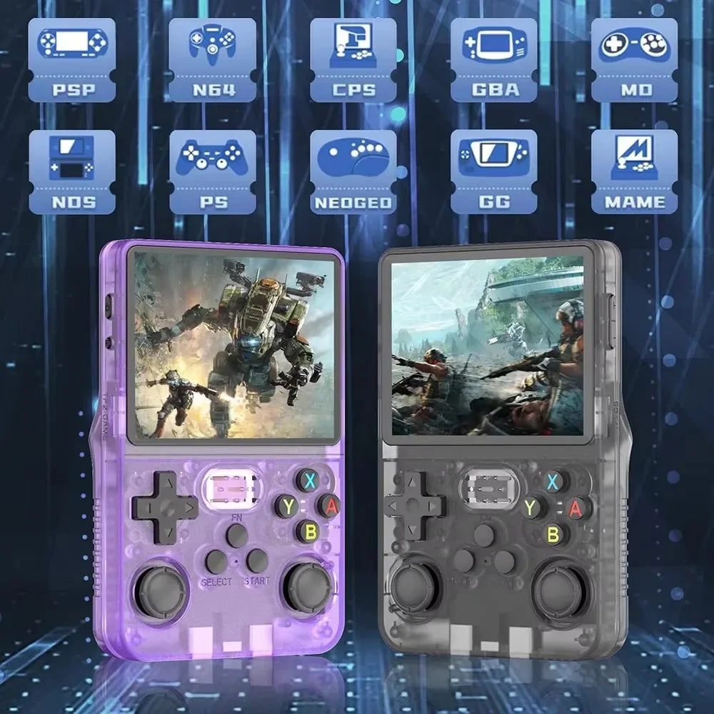 Retro Portable Video Game Console R36S Open-Source with Linux System 3.5-Inch IPS Screen Multimedia Player with AV Port