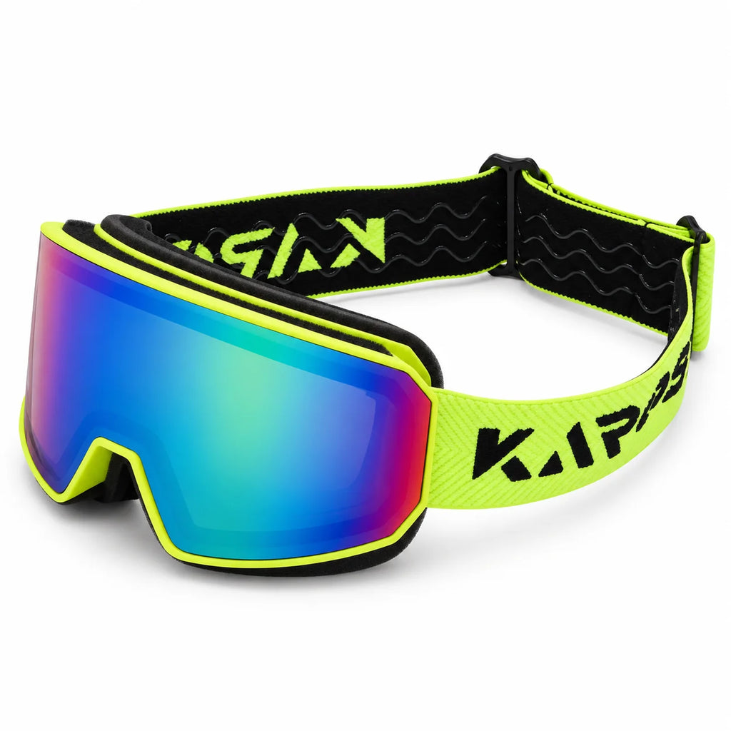 Gafas de esquí y snowboard para invierno, con doble capa, tratamiento antiniebla, protección UV400, para uso en motos de nieve, deportes al aire libre, protección contra el viento y para esquiar.