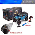 Coche RC Profesional Grande de 57CM 1/10, 4WD Todoterreno para Escalada, 2.4G con Receptor Independiente de 3 Canales, Vehículo de Carreras RC, Juguete de Regalo