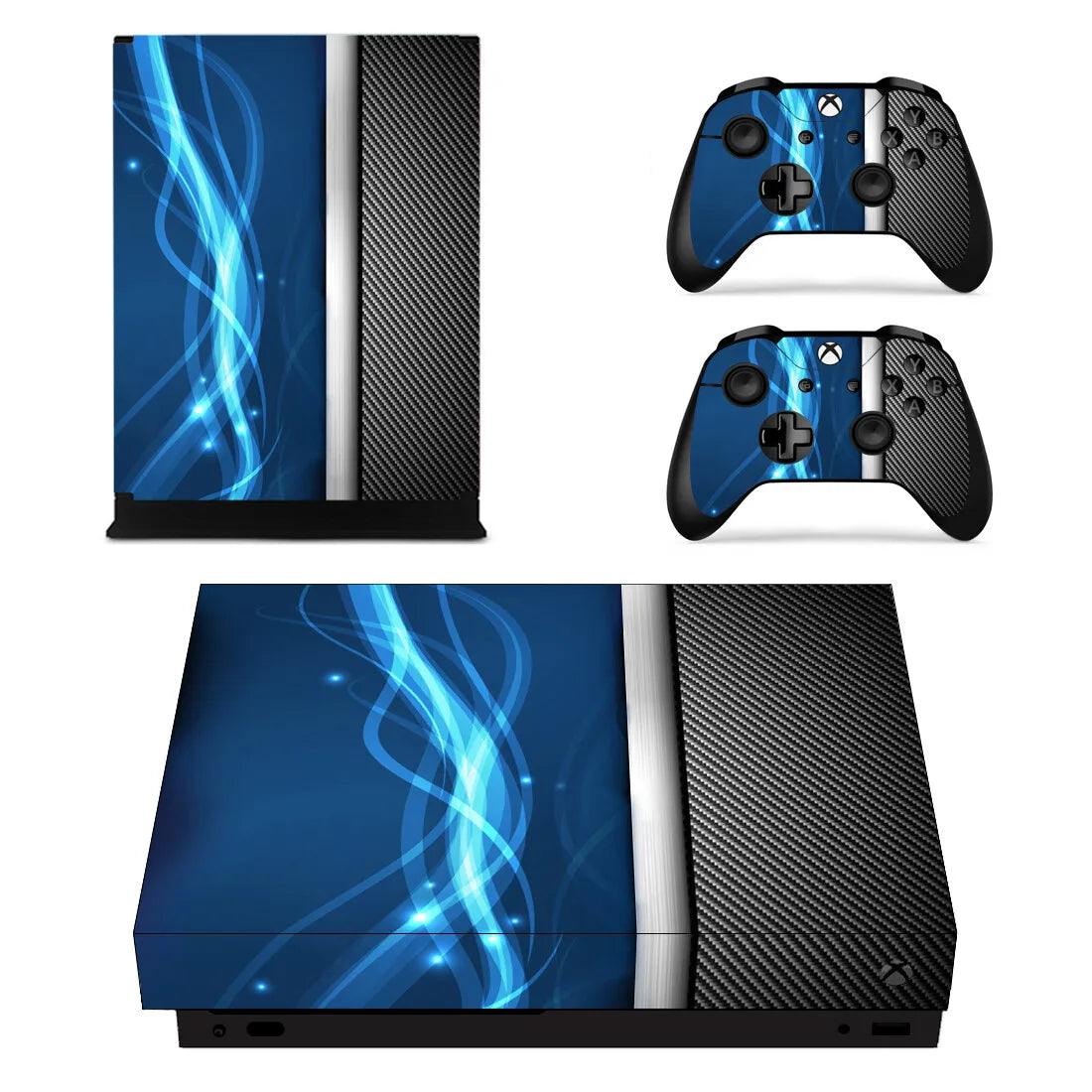 Personalización, diseño personalizado, vinilos adhesivos para cubrir completamente la consola y el mando de Xbox One X