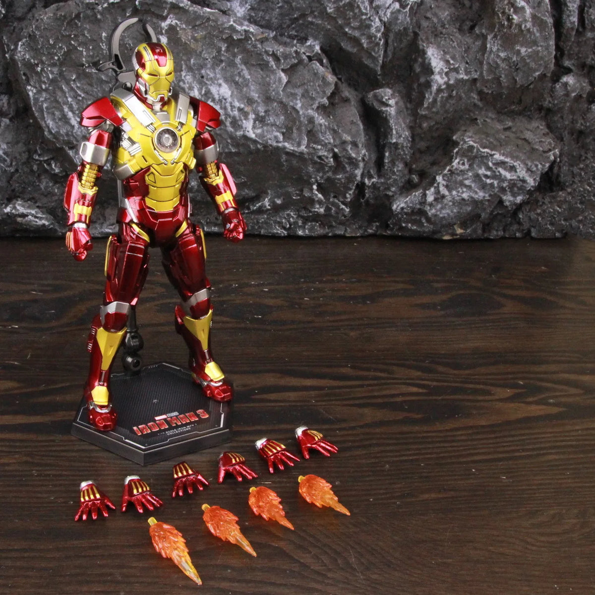 ZD Toys Marvel Iron Man MK46 MK45 MK1 MK2 MK3 MK4 MK5 MK6 MK7 MK33 MK17 7 "Figura de acción de película Iron Mark 1 2 3 4 5 6 7 Leyendas