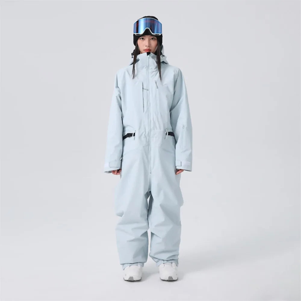 Mono de Esquí de una Pieza para Mujer, de Algodón, a Prueba de Frío, Anorak para Hombre, 3L, Cortavientos e Impermeable, комбинезон женский зимний