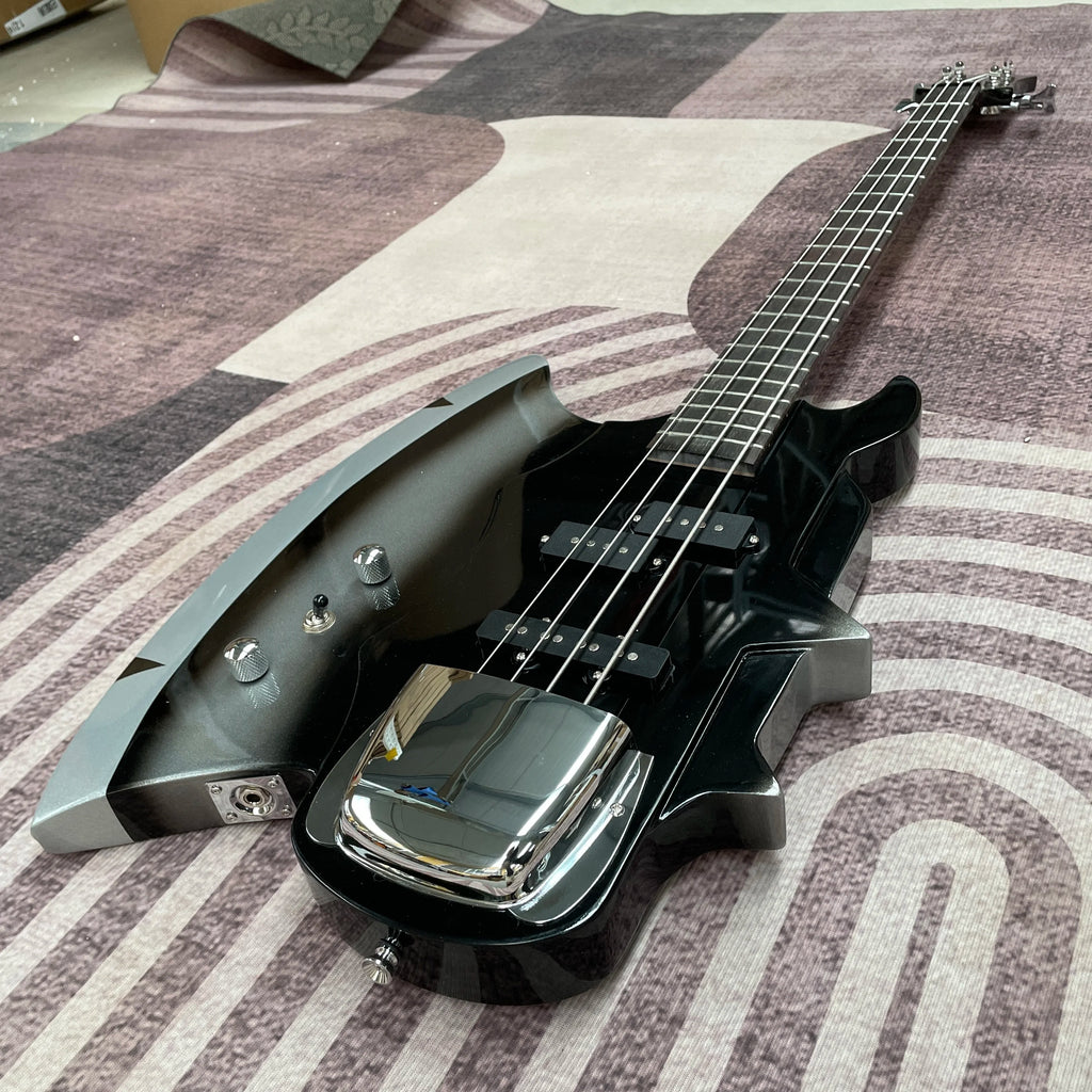 Bajo eléctrico Axe Bass para zurdos, 4 cuerdas, cuerpo de madera maciza, forma especial, envío gratis