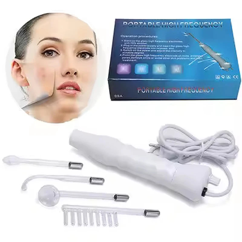 Instrumento de electroterapia, peine de electroterapia, tratamiento portátil del acné, varilla de electroterapia de ozono, instrumento de belleza de alta frecuencia