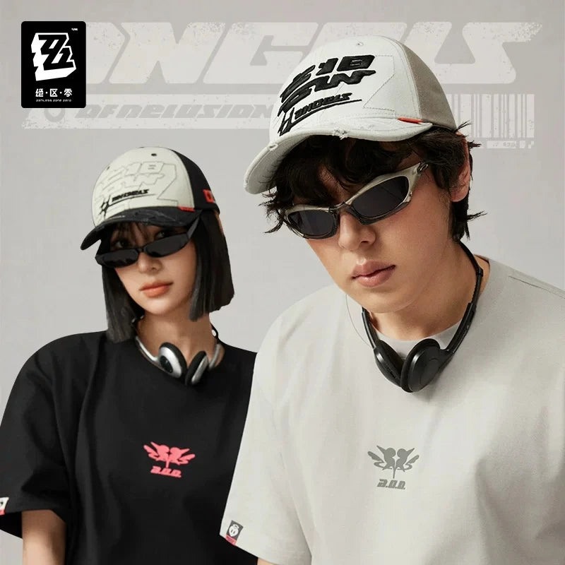 Gorra de béisbol bordada oficial “Delusional Angel” de Three Z STUDIO para ZenlessZoneZero - Mercancía de videojuegos, regalo