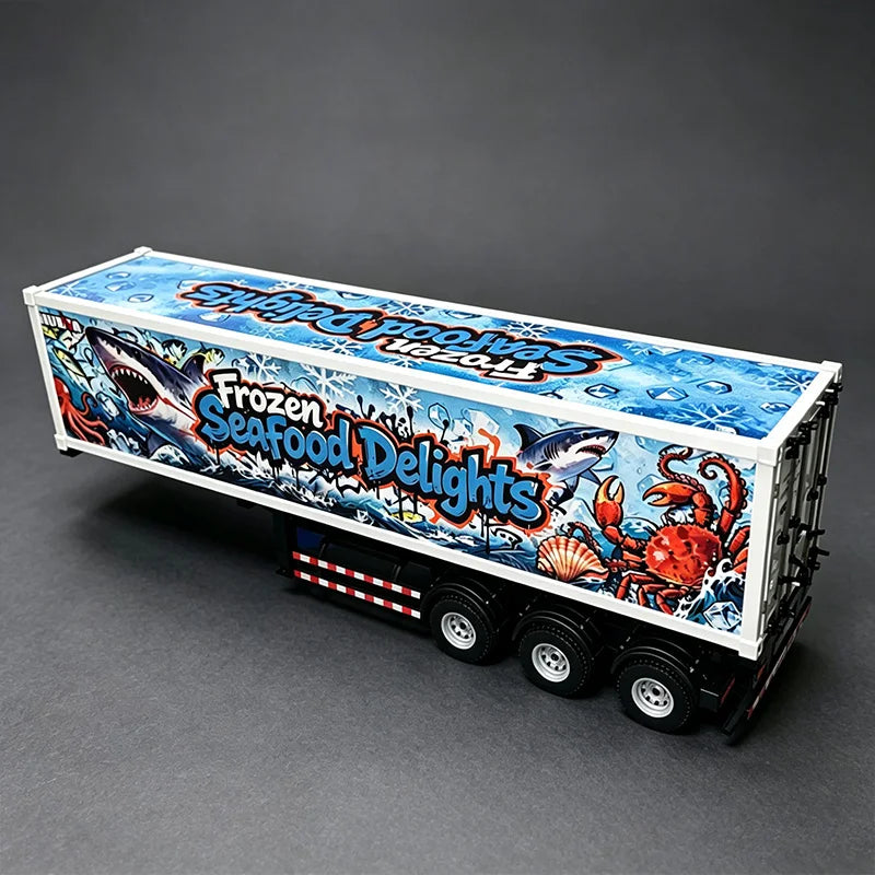 Nuevo modelo 2026 Huina 1501 1509 Scania 770S, camión de juguete eléctrico a escala real con remolque, volquete y cucharón, camión RC de alta gama, regalo de lujo
