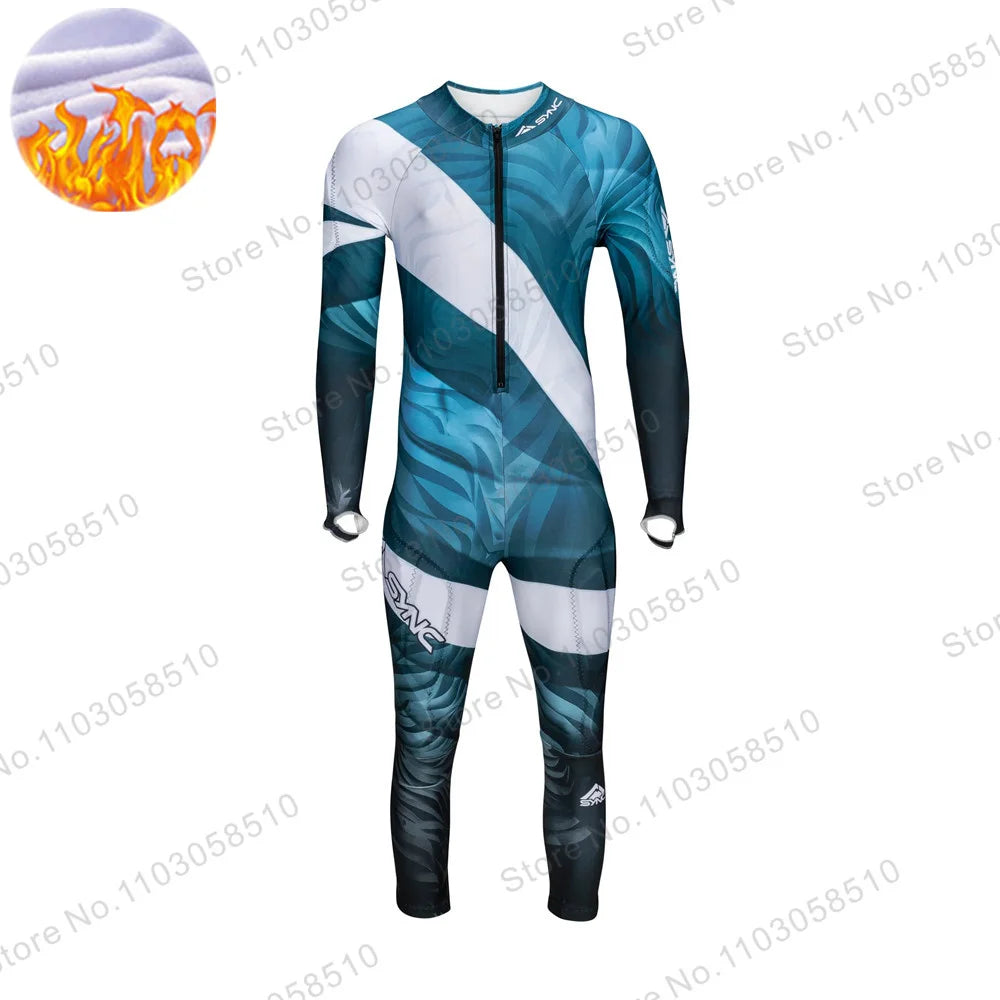 Trajes de Invierno para Niños, Manga Larga, Traje de Carreras GS de Alto Rendimiento, Trajes de Invierno con Solapa, Trajes de Esquí para Entrenamiento al Aire Libre, Deportivos, Sin Relleno