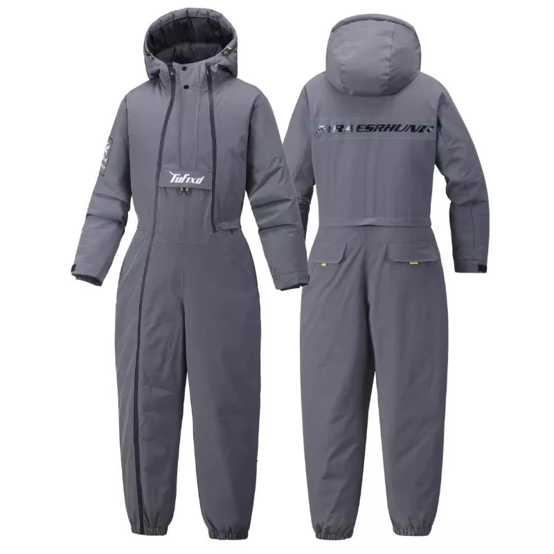 Mono de ciclismo y esquí para hombre y mujer, traje de esquí multifuncional, traje de nieve, impermeable, grueso, cálido, 이 한