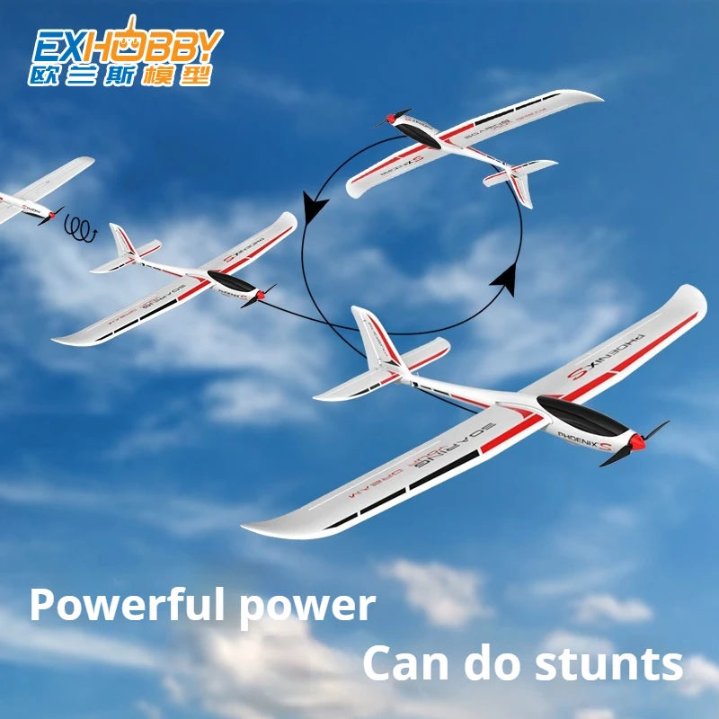 Volantex - Avión Eléctrico de Control Remoto de 1600 mm, Modelo de Ala Fija con Envergadura de 1.6 m, Planeador 742-7, Juguete RC de Espuma para Exteriores, Ensamblado, para Adultos