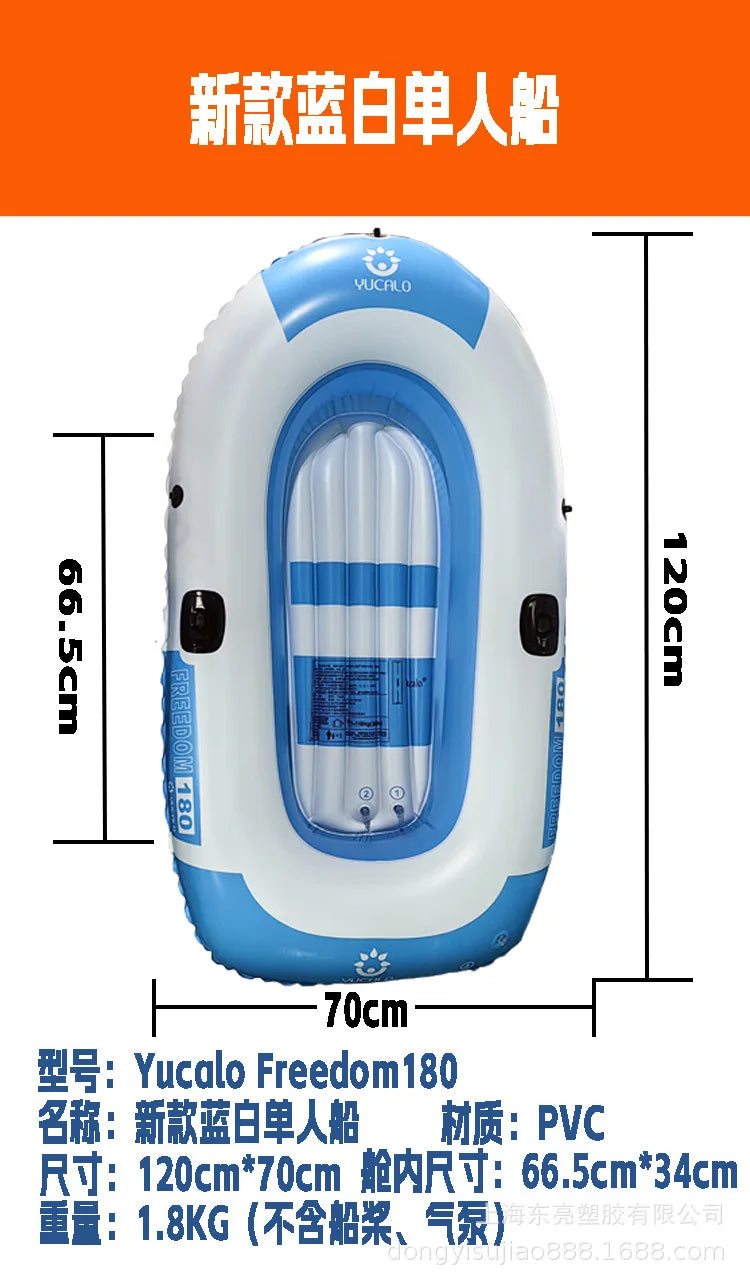 Nuevo Kayak Inflable, Bote de Goma Reforzada para Pesca, Hovercraft Doble para Exteriores, Bote Inflable de PVC