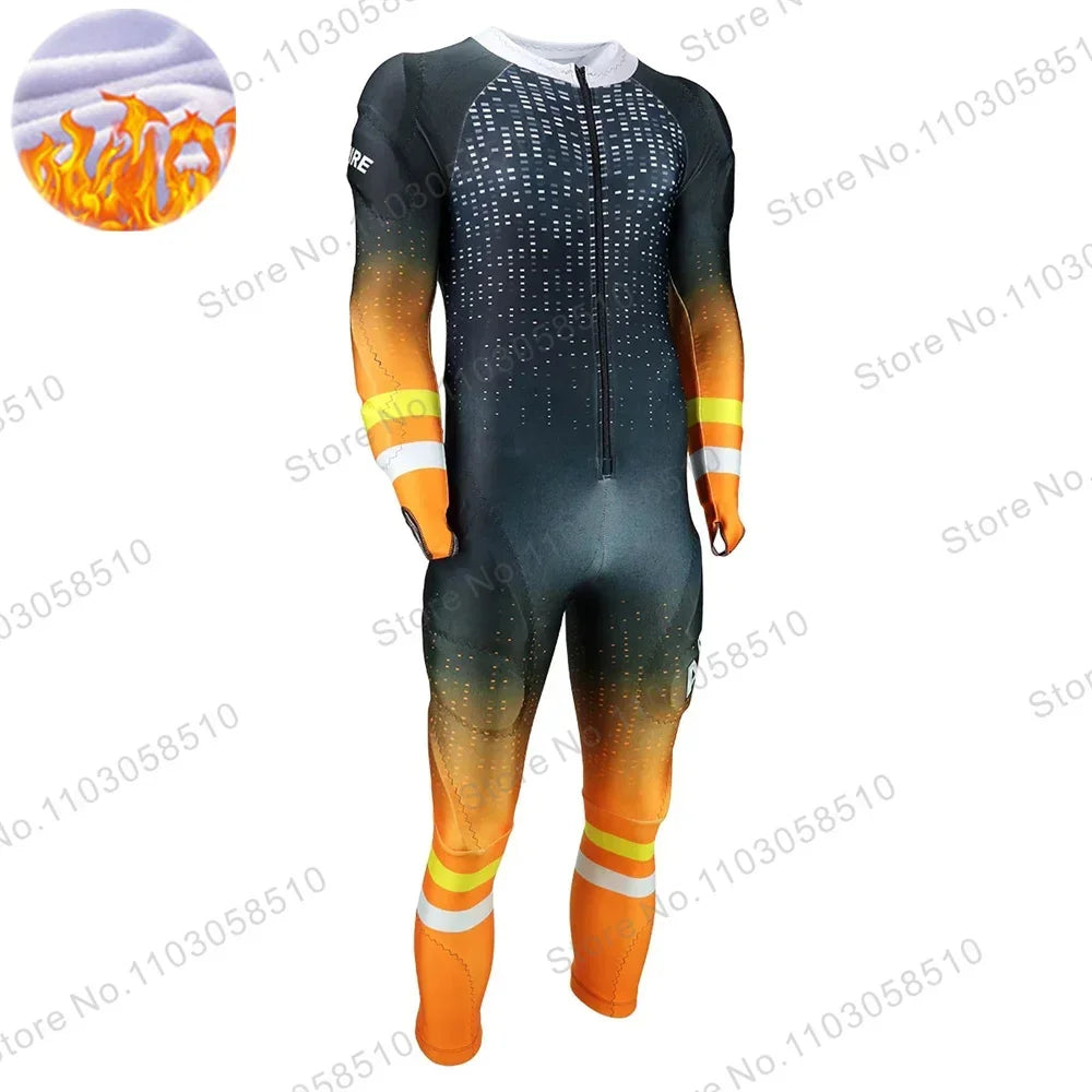 Trajes de invierno para hombre de manga larga, chaqueta de esquí cómoda hecha de suave tela de forro polar, traje de esquí de carreras, deporte de snowboard, sin acolchado.