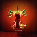 Chaleco LED Luminoso, Disfraz para Actuaciones, Discoteca, DJ, Cosplay, Fiesta de Halloween, Rave, Atuendo para Escenario
