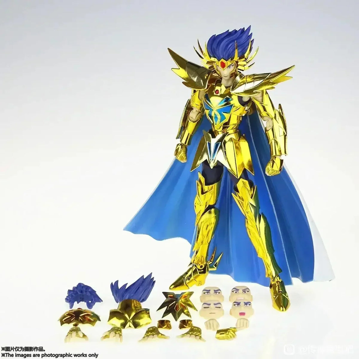 En stock: Figuras de acción de los Caballeros de Oro de Saint Seiya Myth Cloth EX: Capricornio Shura / Leo Aiolia / Aries Mu / Libra Dohko / Virgo