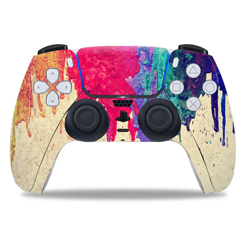 Dust-proof Skin Sticker Anti-slip Scratchproof Protective Stickers For PlayStation 5 PS5 Controller Joystick Decal Accessories