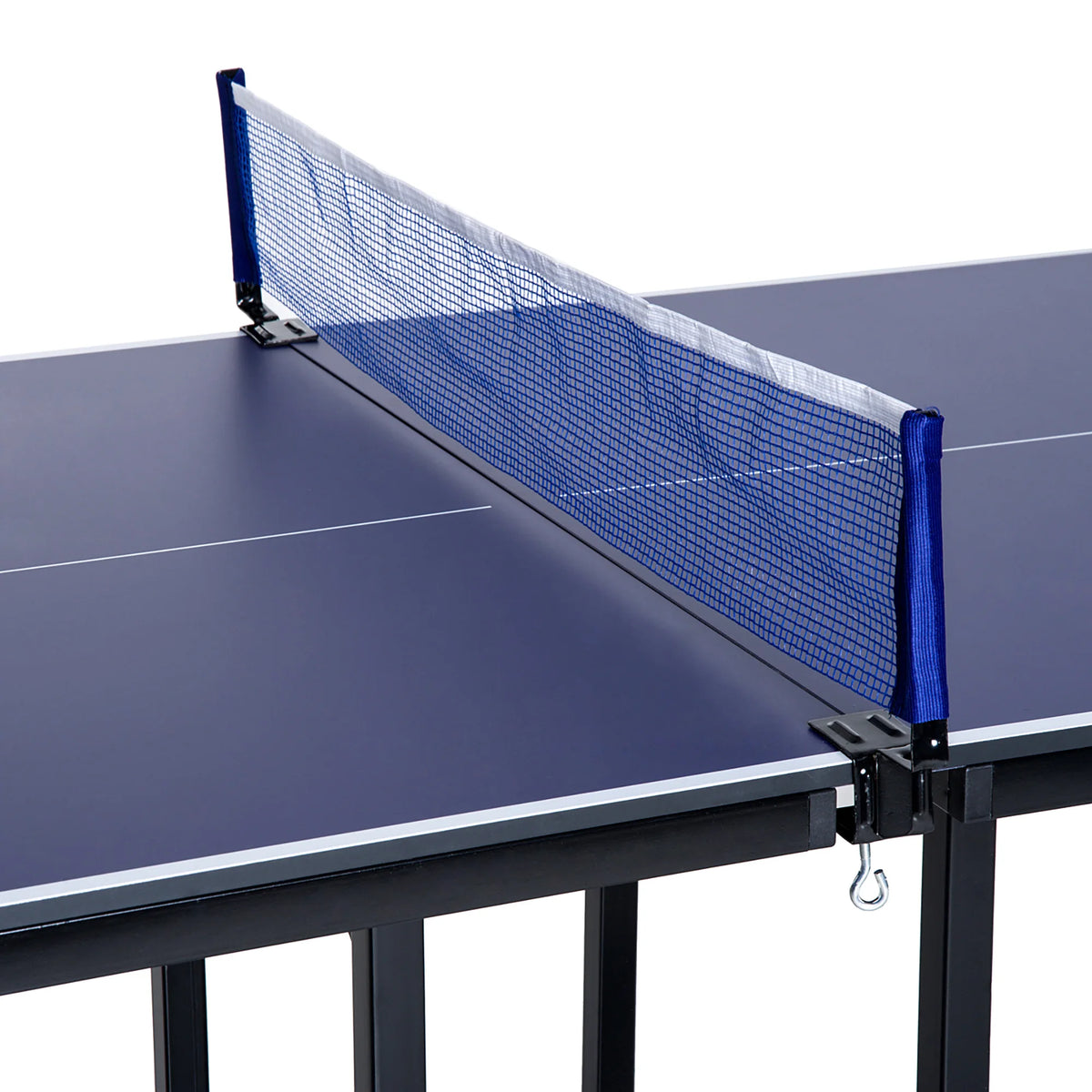 HOMCOM Mesa de Ping-Pong Plegable con Red 182x91x76 cm Azul