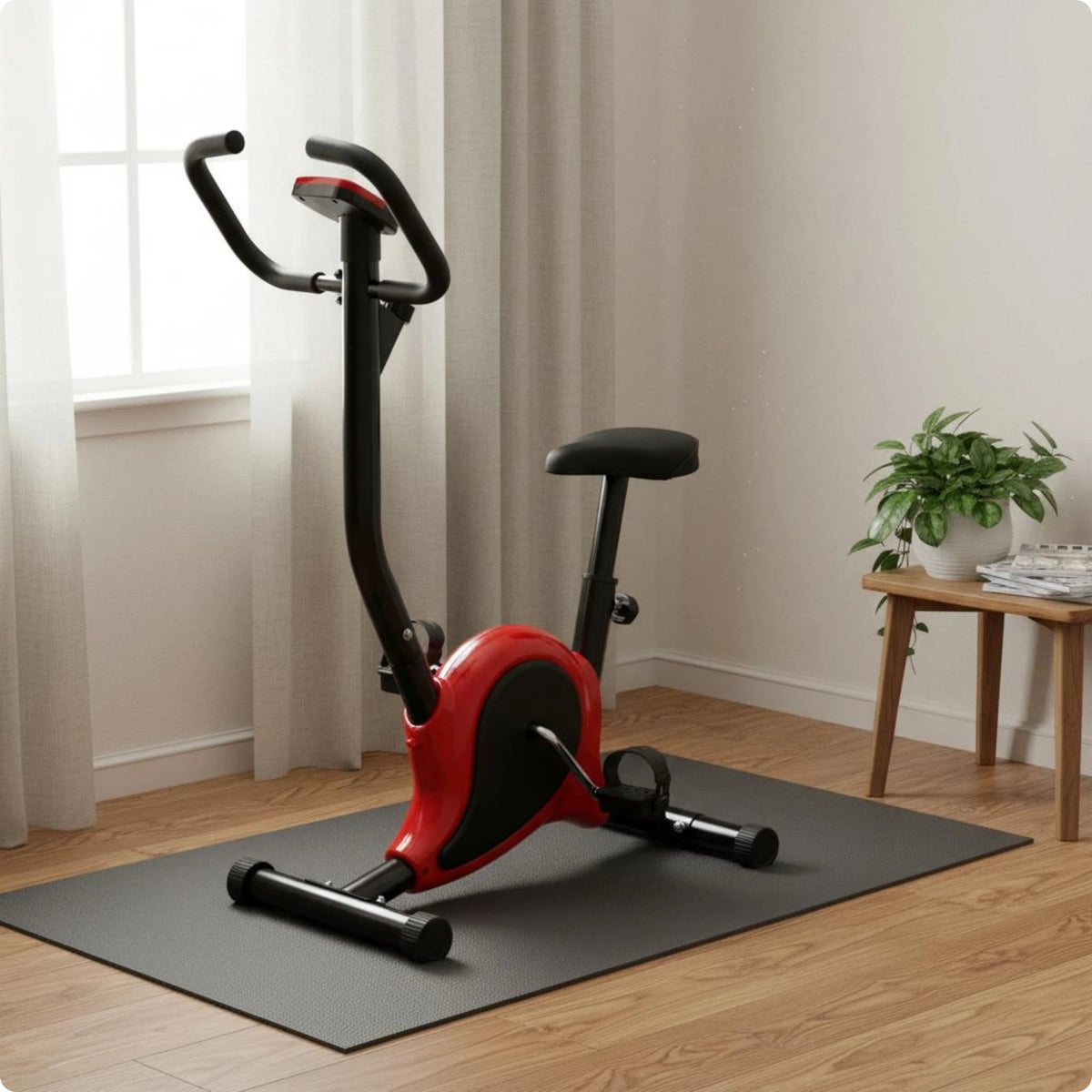 Bicicleta Estática para Niños, Tamaño Compacto, Bicicleta de Ejercicio para Niños, Equipo de Gimnasio en Casa, Asiento Ajustable, Pedales Antideslizantes