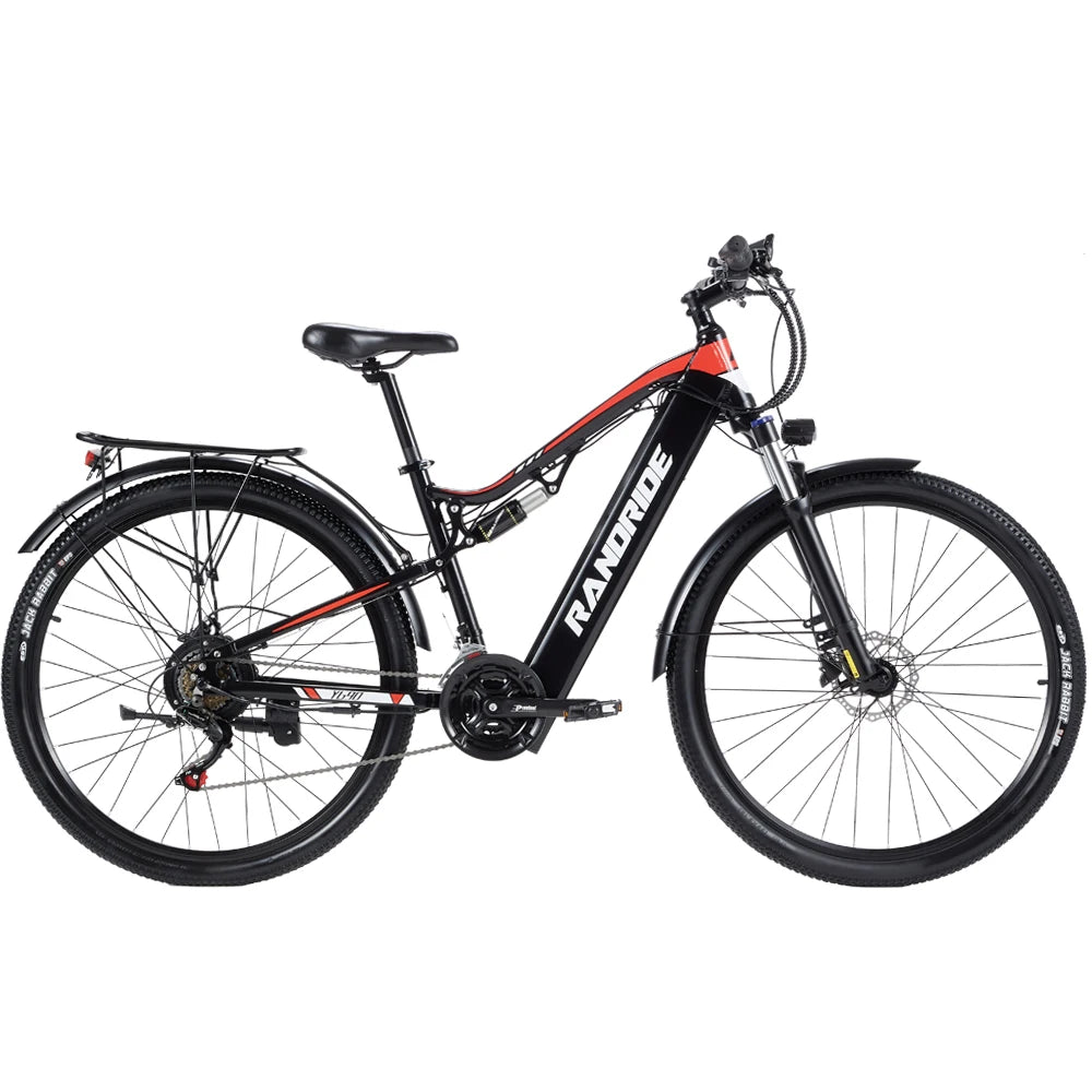 RANDRIDE YG90B‑29 29 Inch Adult Urban Mountain E‑Bike 1000W Brushless Motor 48V 17Ah Large Capacity Lithium Battery Hydraulic Disc Brakes Electric Bicycle for Commuting Off‑Road Riding`
