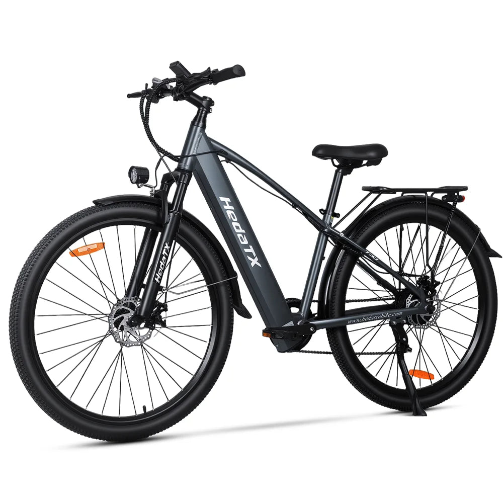 Nueva bicicleta eléctrica de montaña HEDA TX1 para adultos, 48V 16Ah, 29 pulgadas, motor en el buje trasero, batería extraíble, 7 velocidades, suspensión delantera, pantalla LCD, uso dual para ciudad y montaña