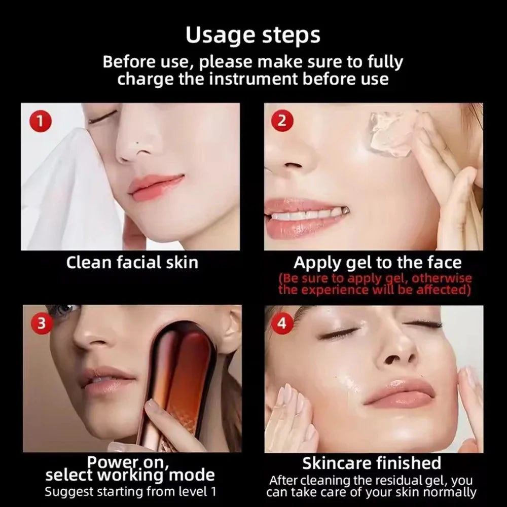 Estimulador Facial de Radiofrecuencia, Microcorriente, Rejuvenecimiento de la Piel, EMS, Antiarrugas, Belleza