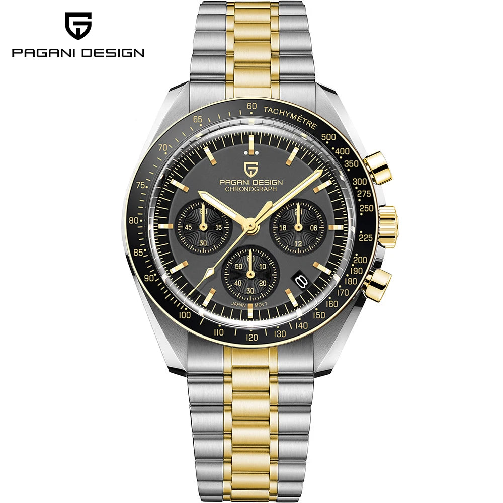 Relojes para hombre PAGANI DESIGN AK Project Mars 2026, reloj de cuarzo de lujo para hombre, cronógrafo deportivo con cristal de zafiro AR, fecha automática