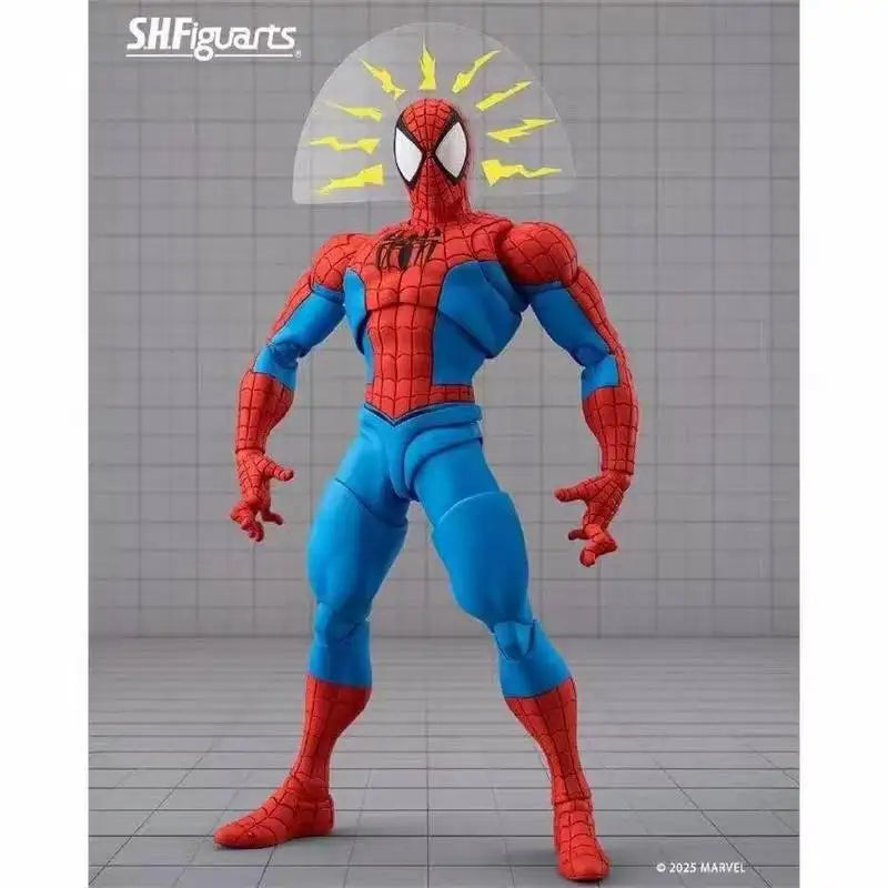 Figura de acción articulada Shfiguarts Marvel Spider-Man versión lucha, coleccionable para adultos, para exhibir en casa o en el escritorio.