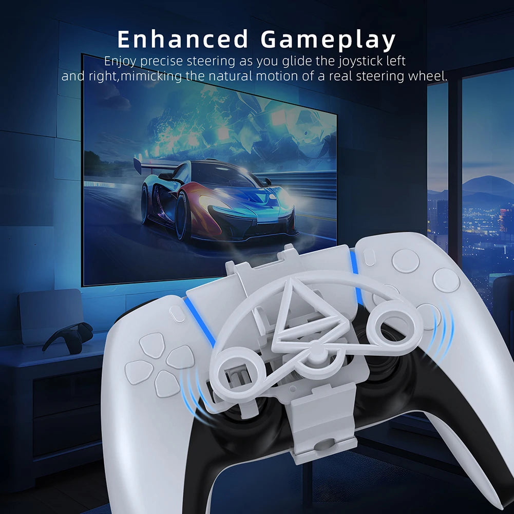 Accesorio de volante para control de juegos de carreras de PS5 para Playstation 5 Mini volante para control de juegos