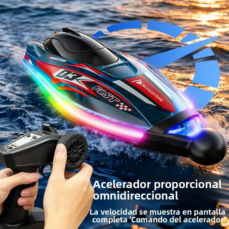 Nuevo barco de carreras a control remoto S25 de 2.4 GHz, juguete de lancha rápida de alta velocidad con motor sin escobillas, regalo para adultos, niños y adolescentes