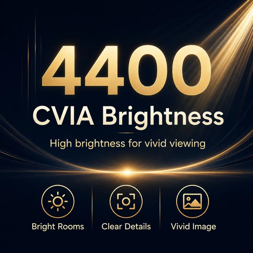 Proyector de Cine en Casa C5 Ultra 4K UHD con Triple Láser, Dolby Vision, IMAX Enhanced, Proyector Inteligente para Juegos, Cine en Casa, Audio Dolby