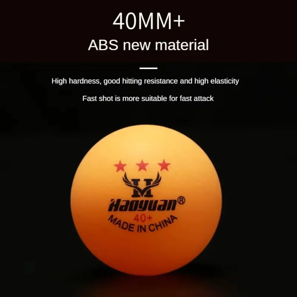 Pelotas de tenis de mesa profesionales de 3 estrellas, D40+ mm, 2,8 g, fabricadas con un nuevo material de plástico ABS, para adultos, ideales para entrenamiento y competición.