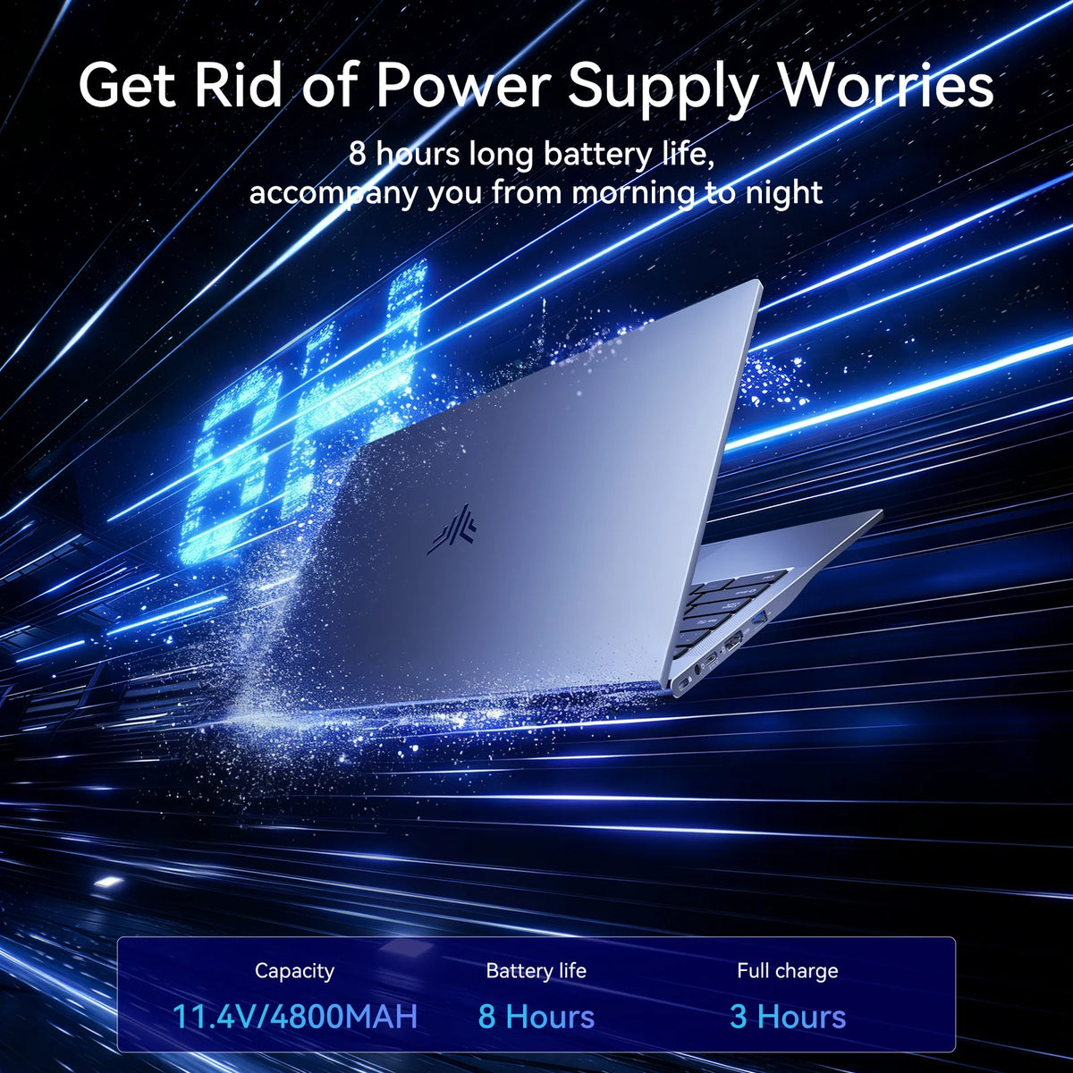 Portátil KAMRUI LX15PRO Intel Core 3 304, 12 GB de RAM, 256 GB de ROM, 4.3 GHz, WIFI 6, Bluetooth 5.2, Computadora para Juegos, Oficina, Estudio, Diseño