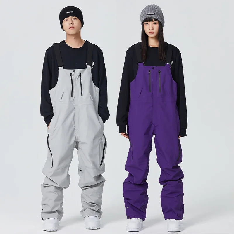 Monos de esquí impermeables para hombre y mujer, ropa deportiva de montaña, Snowboard, motocicleta, pantalones de nieve, invierno, 3L, 2025