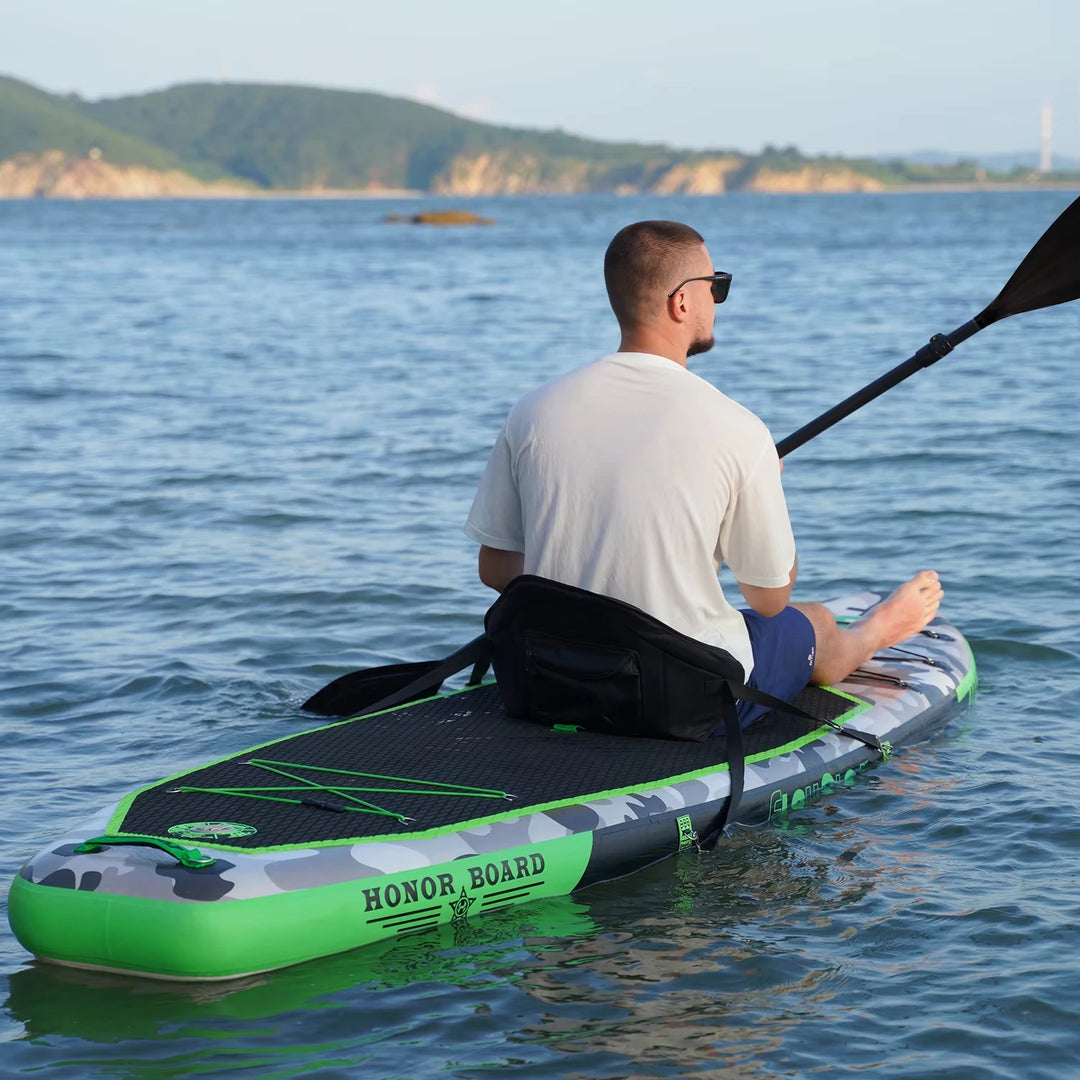 Tabla de Paddle Surf Inflable Ultraligera Funwater SUPFW10A, 330*84*15 cm, Material de PVC, Deportes Acuáticos para Adultos, Yoga, Pesca, Viajes, Surf, Tabla de Paddle Antideslizante