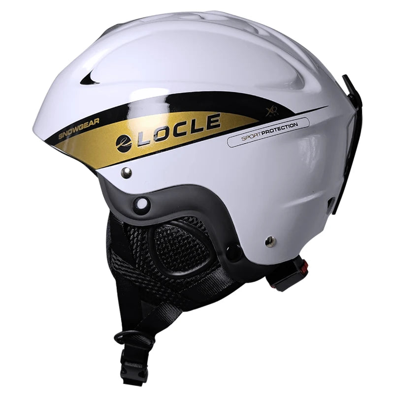 LOCLE-casco de esquí para hombre y mujer, casco de seguridad CE en molde para esquí, Snowboard, monopatín, moto de nieve, talla S/M/L/XL