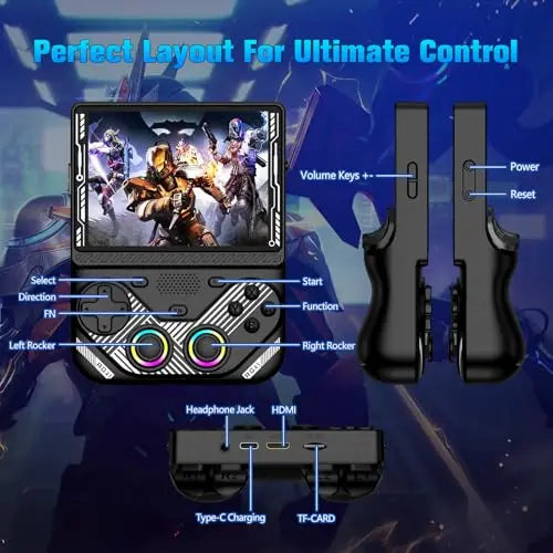 Consola de Juegos Portátil AISLPC RG43V PRO, Más de 22000 Juegos, RK3562, WIFI 2.4G, +30 Emuladores, Pantalla IPS de 4.3 Pulgadas, Reproductor de Video de Bolsillo