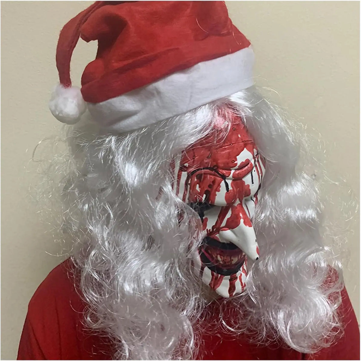 Máscaras de terror de Halloween Cosplay accesorios de disfraces de Navidad asesino aterrador máscara terrorífica para adultos