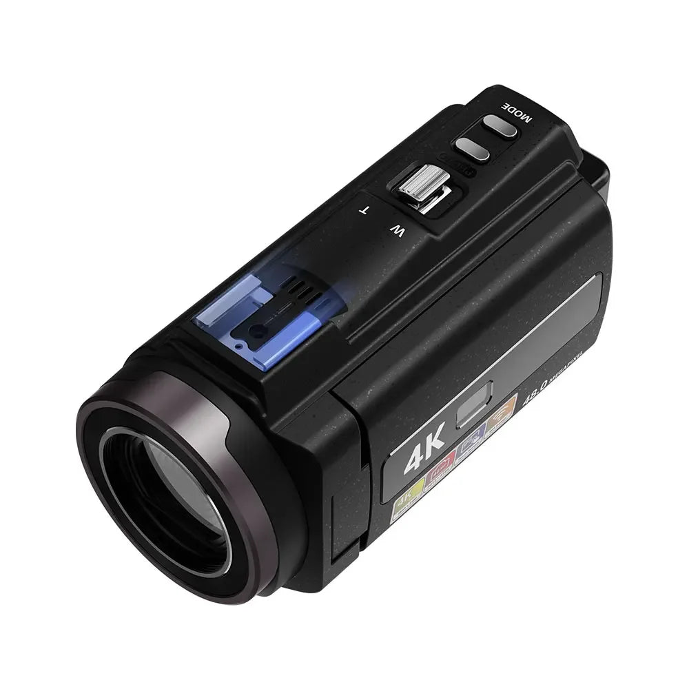 Videocámara Digital WIFI 4K Full HD, grabadora DV16X de 16MP, batería de alta capacidad de 2000mAh, pantalla de rotación de 270 grados, Zoom de disparo nocturno