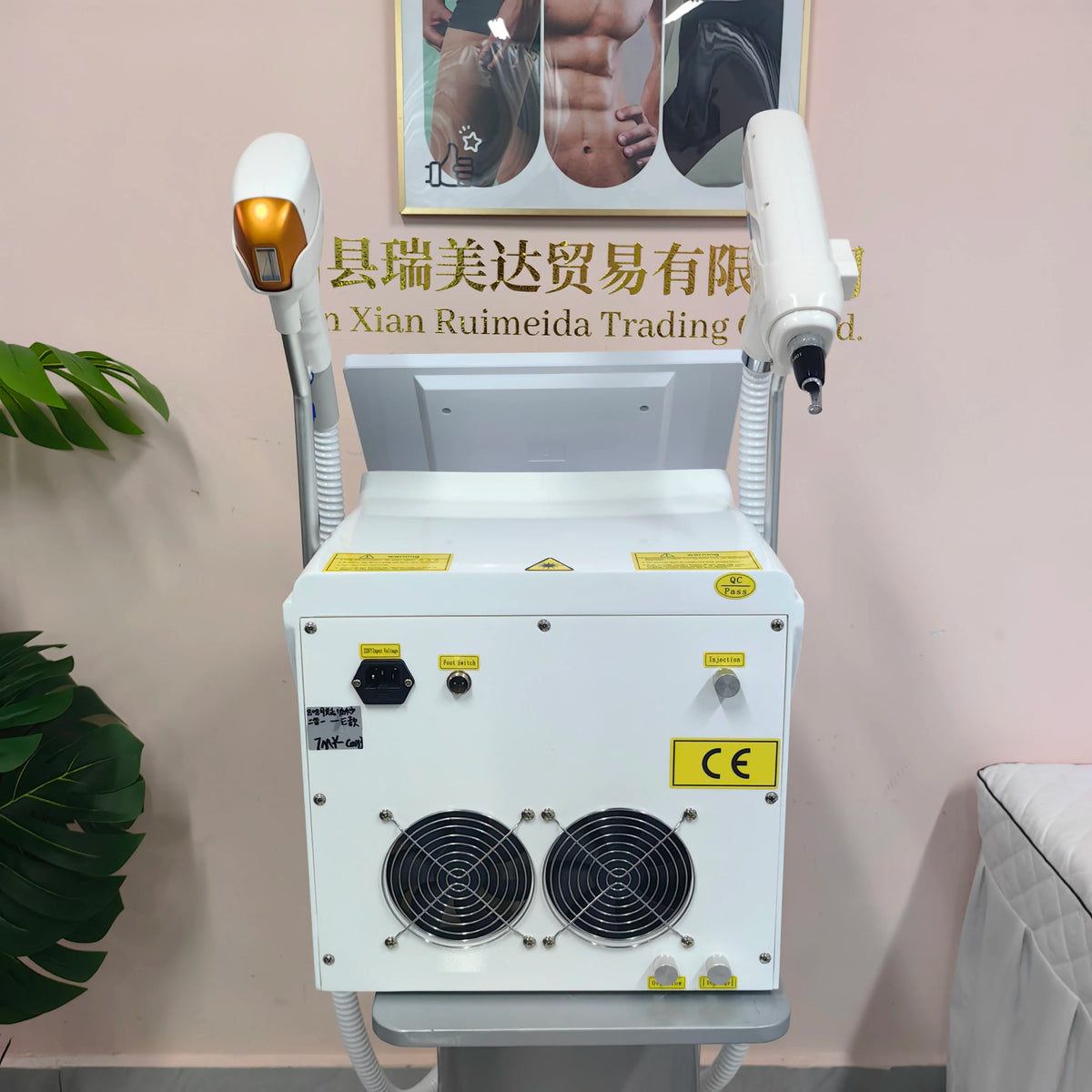 Dispositivo de Depilación Láser de Diodo Picosegundo 2 en 1 Soprano 808+ para Eliminación de Tatuajes y Depilación Permanente, 10 Barras