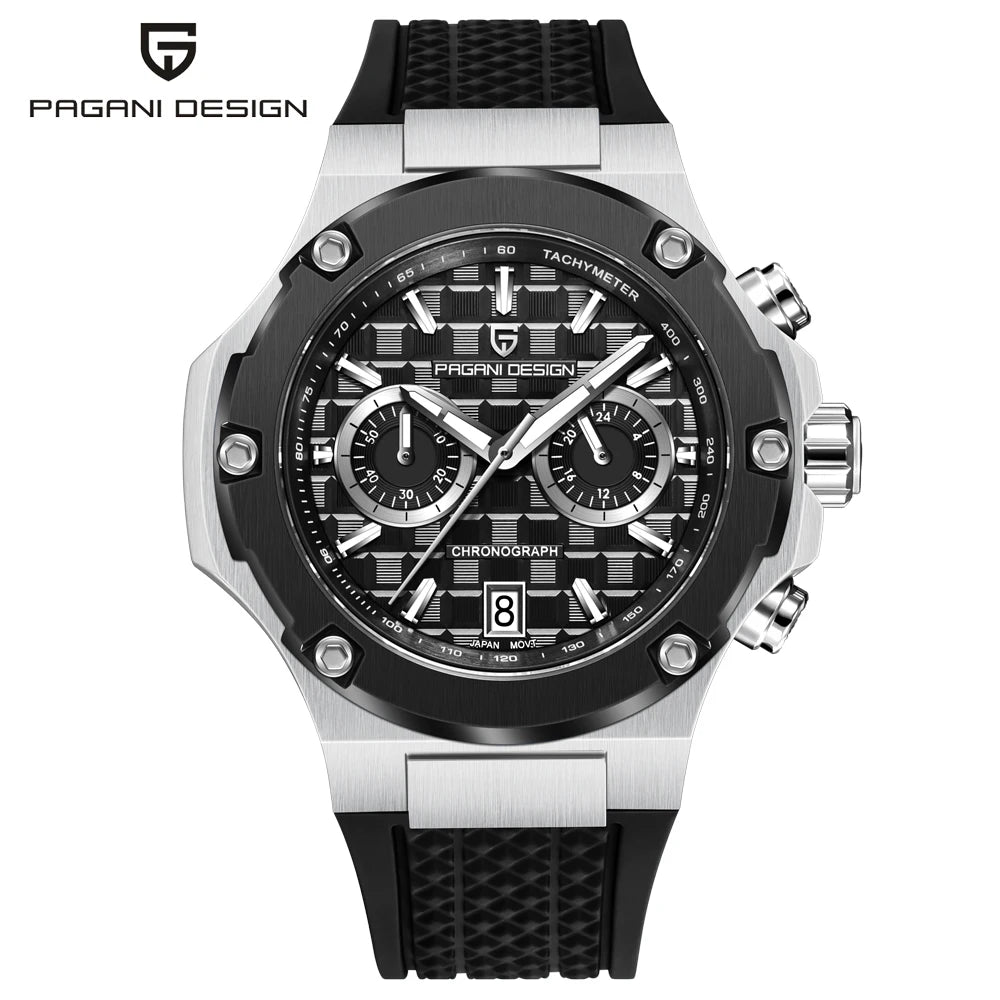 Reloj de cuarzo para hombre PAGANI DESIGN 2026, cronógrafo deportivo de lujo de alta velocidad, reloj para hombre, resistente al agua, luminoso, con cristal de zafiro AR