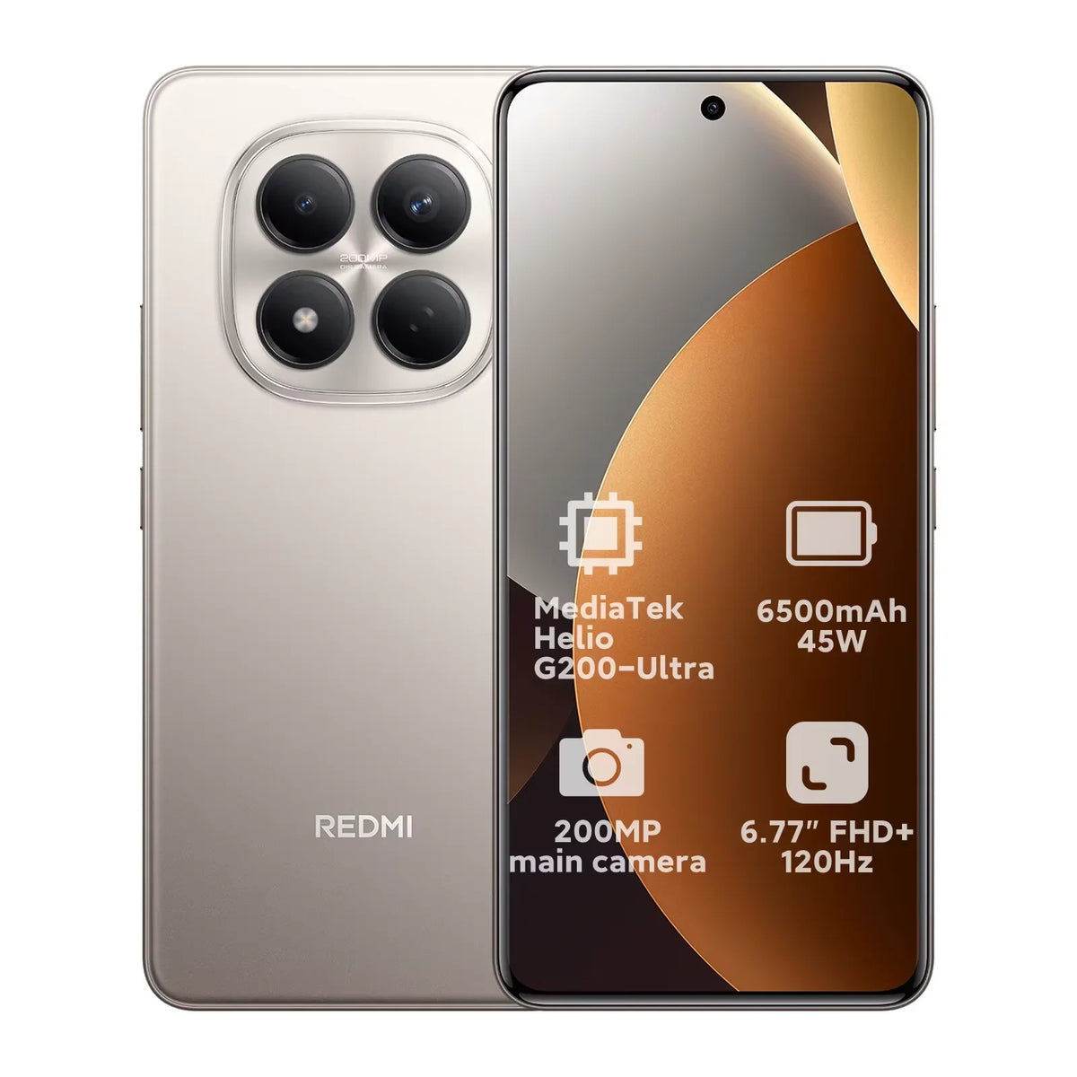 Global Version Redmi Note 15 Pro 4G Smartphone 6500mAh 45W Battery 200MP OIS Main Camera 6.77" 120Hz Display Xiaomi Cellphone