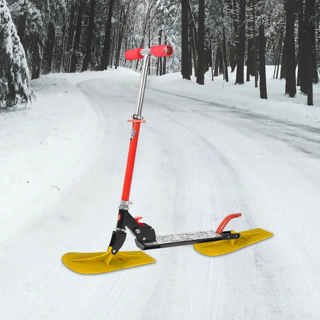 Tabla de trineo para patinete de nieve, duradera, para invierno, Navidad, deportes al aire libre, 2 piezas