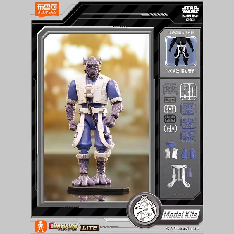 Nuevas Figuras de Acción Blokees Star Wars CHAMPION CLASS: Mandalorian, Grogu Lite, Mecha Din Djarin, Grogu, Bo Katan Kryze, Juguete Coleccionable de Regalo