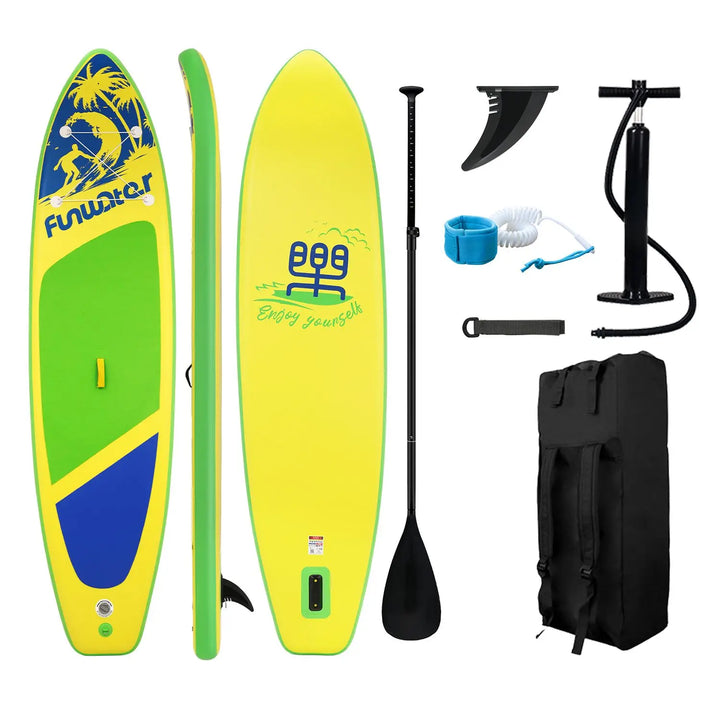 FunWater-tabla de remo de pie, tabla de Paddle inflable, tabla de Paddle antideslizante para deportes acuáticos, tabla de Surf Sup