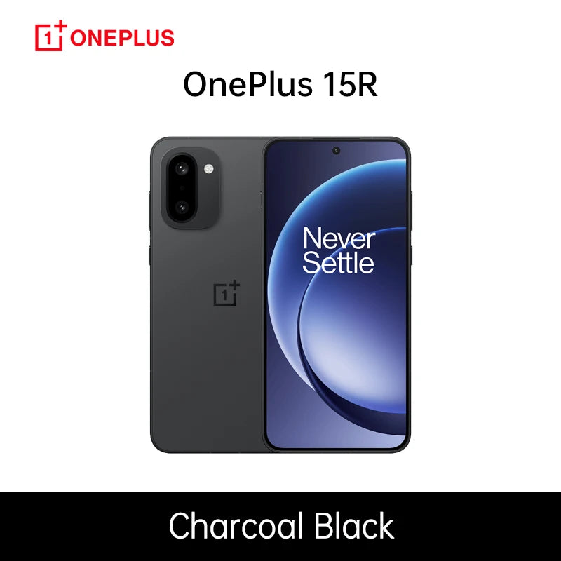 Smartphone OnePlus 15R Versión Global 5G, 12GB+256GB, 12GB+512GB, Snapdragon 8 Gen 5, 7400mAh, Pantalla de 165Hz, IP69, Negro