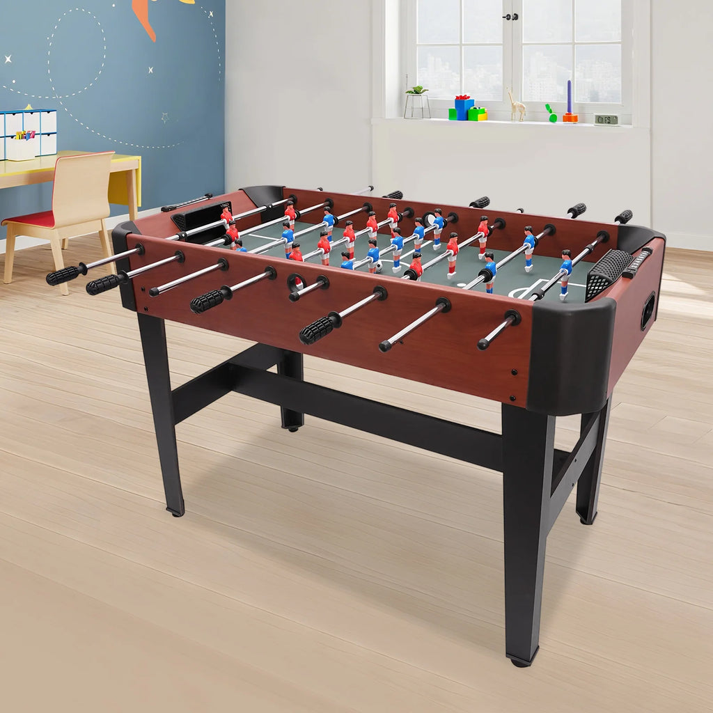 Mesa de futbolín de estructura resistente de 8 varillas para una experiencia de fútbol real en juegos familiares interactivos