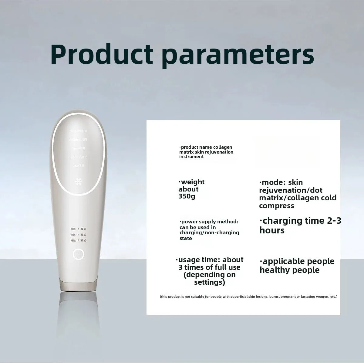 Máquina de Colágeno con Control Inteligente de Matriz de Puntos, Dispositivo de Belleza de Tercera Generación para Tensar los Poros