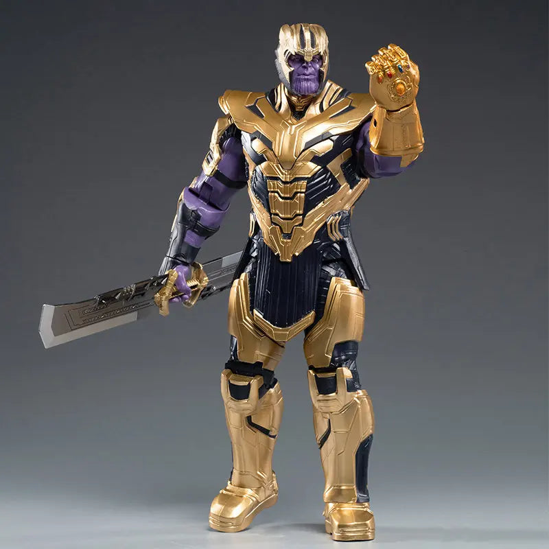 ZDTDS Thanos, figura de acción coleccionable a escala 1/5 con articulaciones móviles, modelo de juguete para los fans de Marvel, ideal como regalo para coleccionistas.