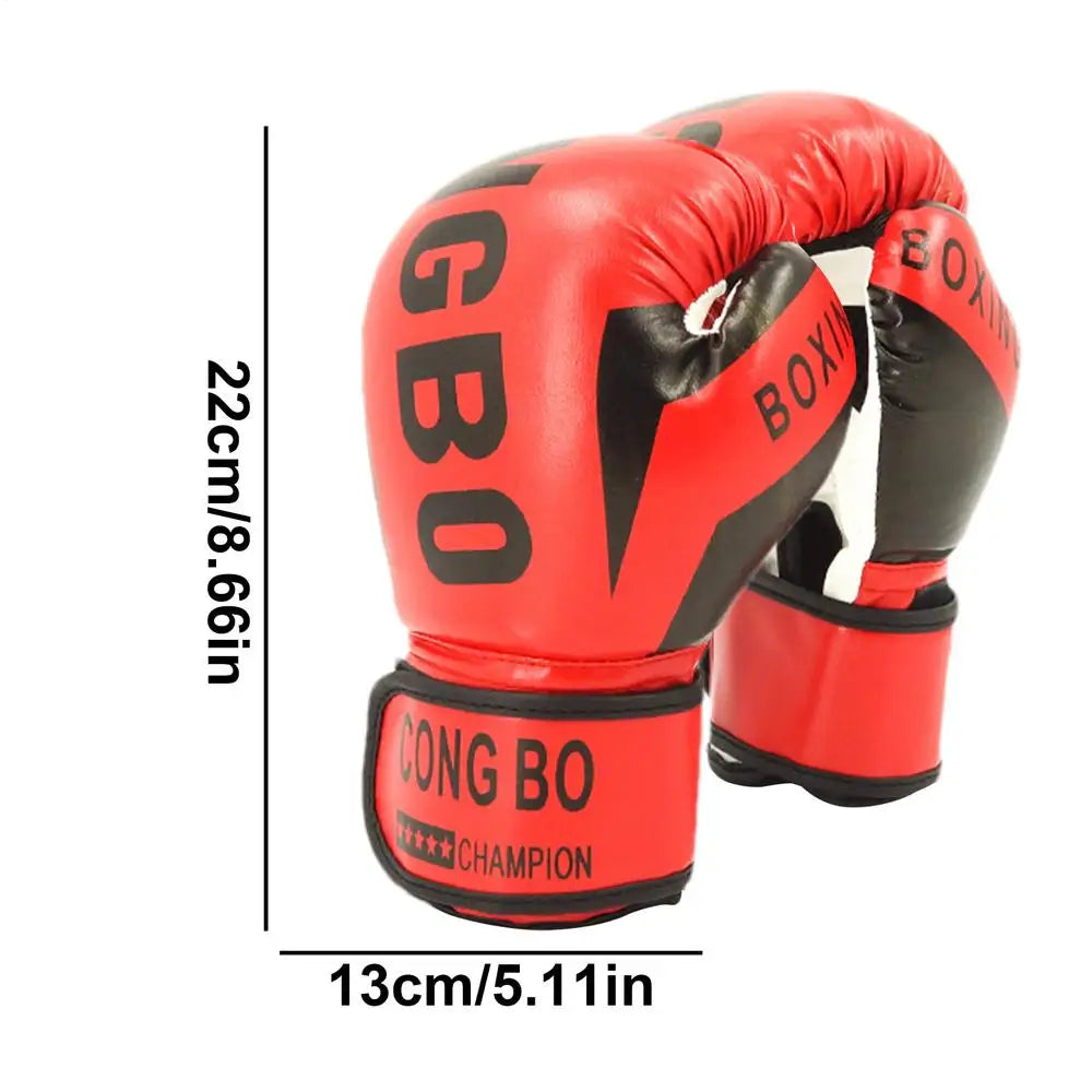 Guantes de boxeo ajustables para niños, manoplas protectoras para Sparring, cómodas guantes de boxeo para niños y niñas de 6 a 12 años