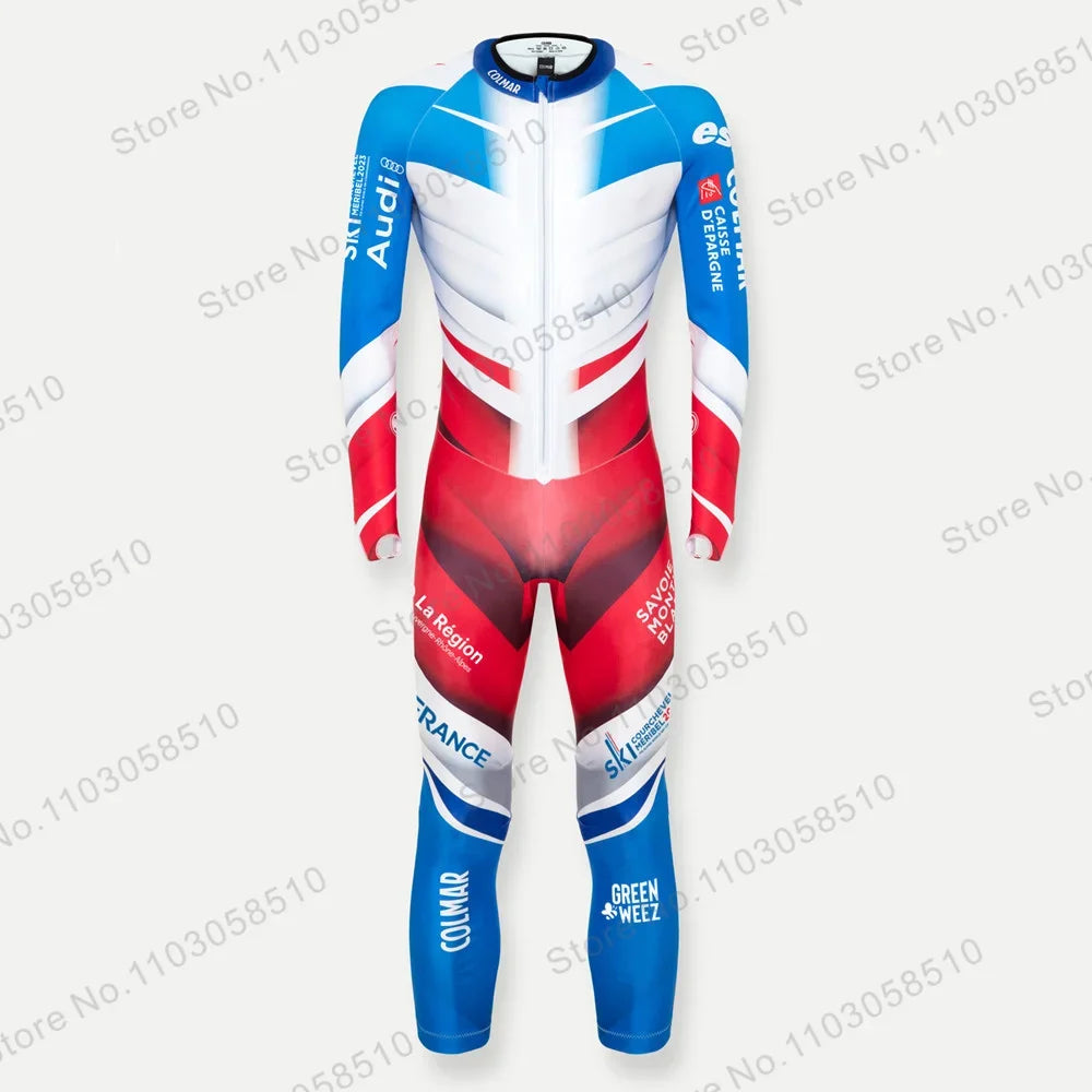 Traje de carrera de rendimiento GS para hombre, monos con bridas de invierno, trajes de esquí de una pieza, mono de Snowboard, deporte sin relleno